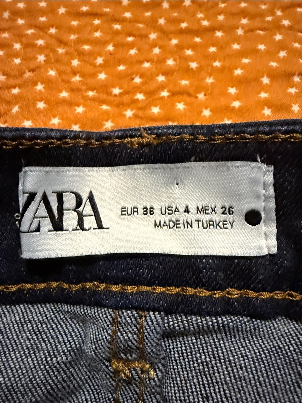 Zara Navy Wide-Leg Flare Jeans - Picture 2 of 7